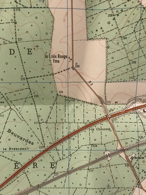 Situation of Croix Rouge Farm, northeast of Château-Thierry